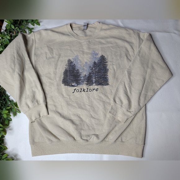 Taylor Swift Tops - Taylor Swift Folklore Gilden Tree Crewneck Sweatshirt Size Large